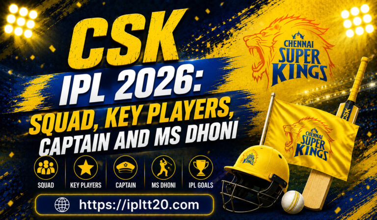 CSK IPL 2026: Squad, Key Players, Captain and MS Dhoni